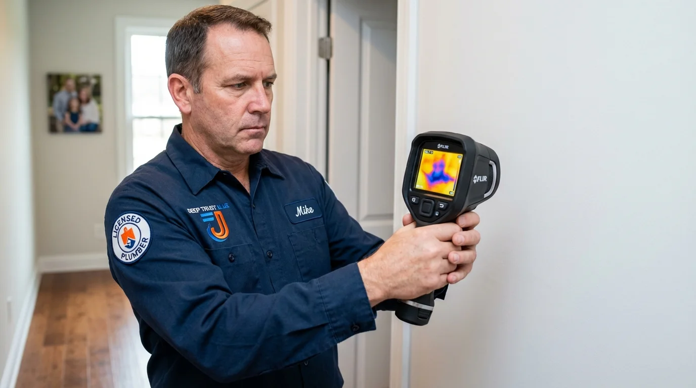 Thermal imaging leak detection by Johns Plumbing LLC in Southaven